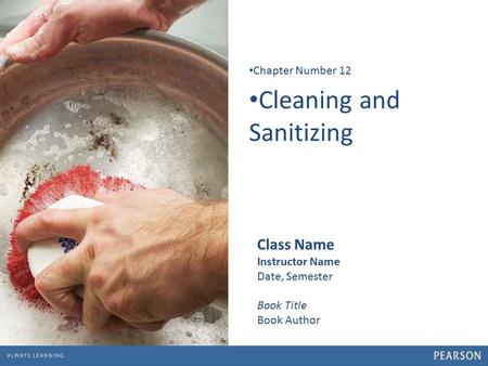 Cleaning and Sanitizing