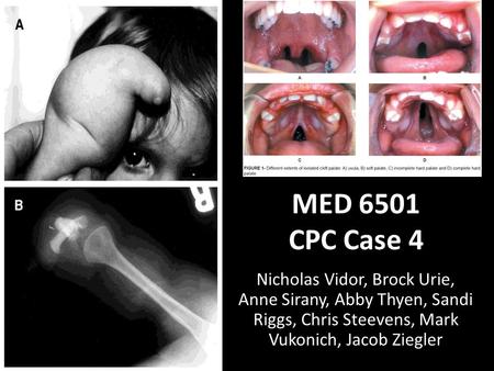 MED 6501 CPC Case 4 Nicholas Vidor, Brock Urie, Anne Sirany, Abby Thyen, Sandi Riggs, Chris Steevens, Mark Vukonich, Jacob Ziegler.