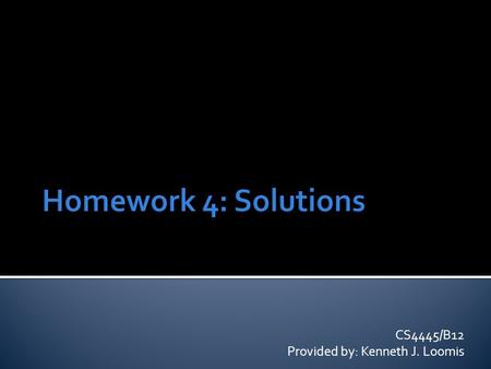 CS4445/B12 Provided by: Kenneth J. Loomis. CLASSIFICATION RULES: RIPPER ALGORITHM.