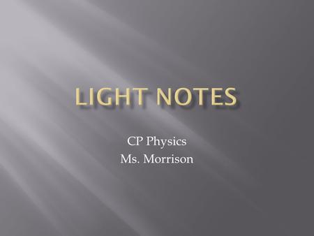 CP Physics Ms. Morrison.  Moving charged particles create magnetic fields  Changing motion of charged particle creates expanding and collapsing magnetic.