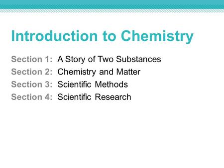 Introduction to Chemistry