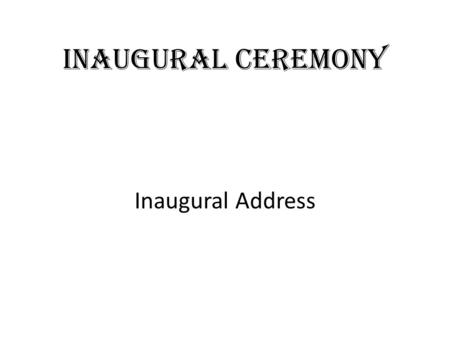 INAUGURAL CEREMONY Inaugural Address. CHIEF GUEST: Dr. Vidya Yeravdekar (Principal director, Symbiosis) She talked about the journey of Symbiosis. Symbiosis.