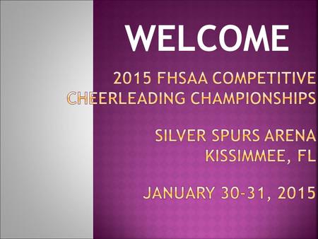 WELCOME. All questions and/or inquiries regarding the competition itself can be directed to: Kellie Doucette Director of Athletics for Competitive Cheerleading.