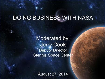 DOING BUSINESS WITH NASA