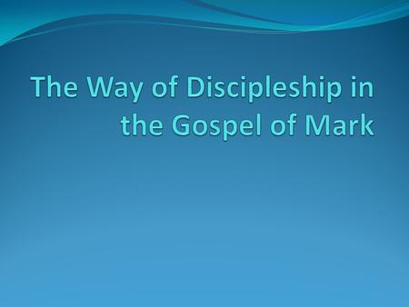 Jesus’ Travels in Chapters 1-8 Mark 1: 16 – “And passing along by the Sea of Galilee, he saw Simon and Andrew…” Mark 3: 7 – “Jesus withdrew with his disciples.