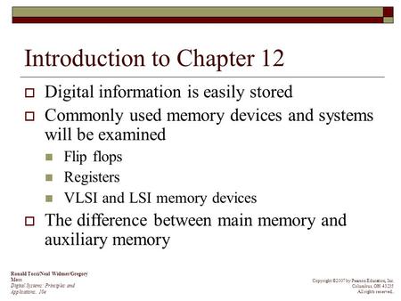 Introduction to Chapter 12