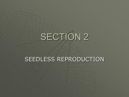 SEEDLESS REPRODUCTION