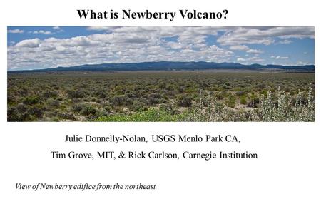 What is Newberry Volcano?