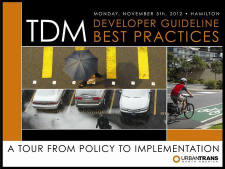 What Are They? Strategies intended to offset vehicle-trip impacts associated with new development Developers can be incentivized or mandated to implement.