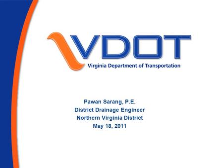 District Drainage Engineer Northern Virginia District