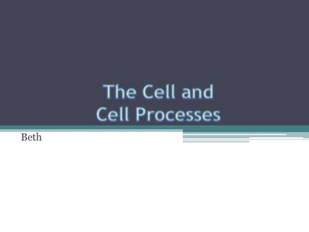 Beth. Cytology The study of the structure and function of cells. StructuresFunctions Cell Membrane Cytosol Cytoskeleton Microvilli Cilia Centrioles Ribosomes.