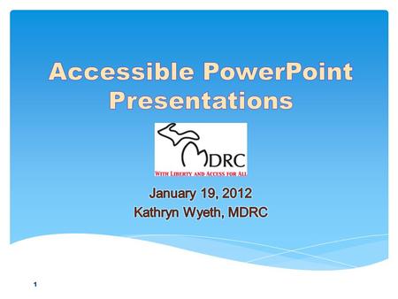 1. 2 A disability justice movement working to transform communities. Home of Michigan’s Assistive Technology Program MDRC’s Web Page: www.copower.orgMDRC’s.