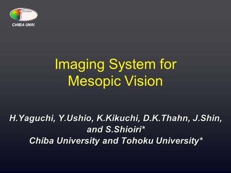 Imaging System for Mesopic Vision