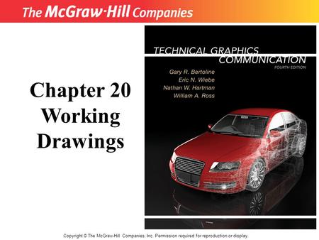 Chapter 20 Working Drawings