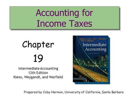 Accounting for Income Taxes