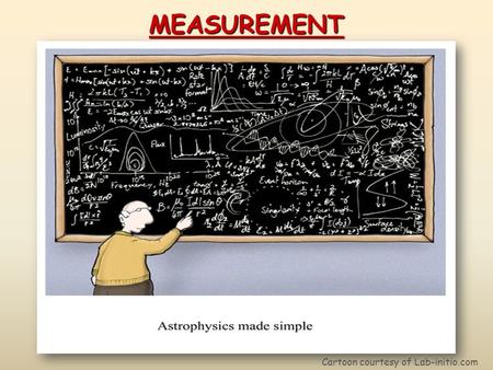 MEASUREMENT Cartoon courtesy of Lab-initio.com.