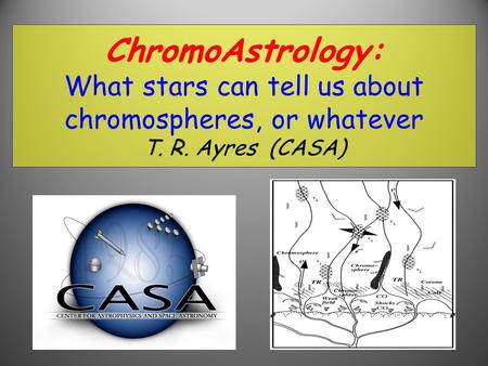 ChromoAstrology: What stars can tell us about chromospheres, or whatever T. R. Ayres (CASA)