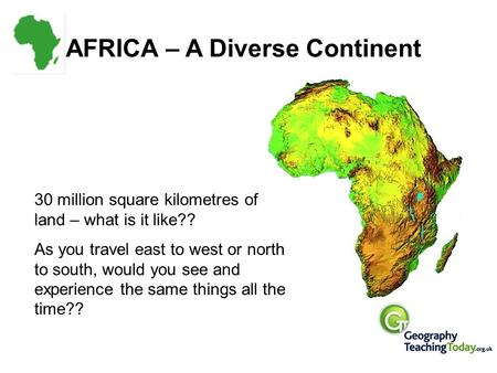 AFRICA – A Diverse Continent