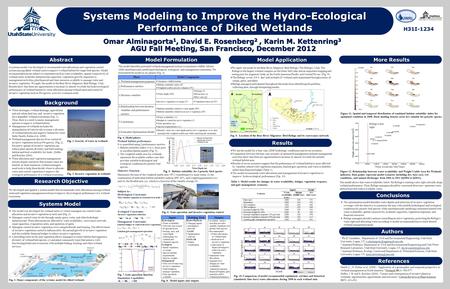 Results Authors Conclusions Conclusions Systems Model Research Objective Model Formulation Model Application Abstract More Results Systems Modeling to.