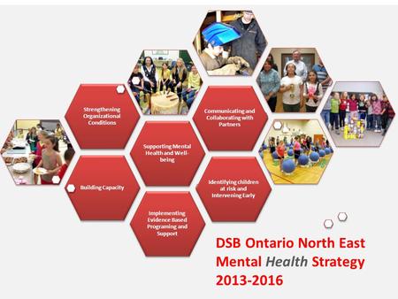 Building Capacity Implementing Evidence Based Programing and Support Strengthening Organizational Conditions Supporting Mental Health and Well- being Communicating.