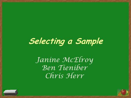 Janine McElroy Ben Tieniber Chris Herr