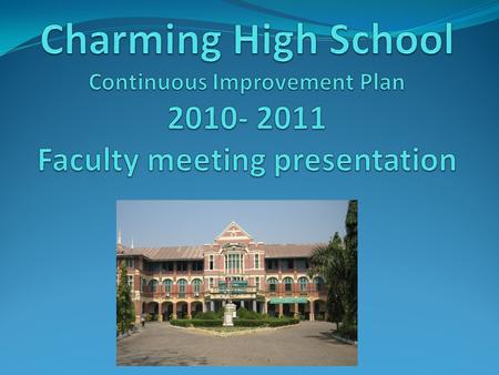 Why is School Improvement Necessary? Increase student achievement through focused goals and strategies. Build a positive learning environment for students,