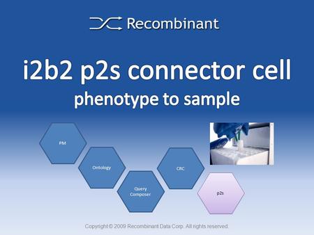 Copyright © 2009 Recombinant Data Corp. All rights reserved. Ontology Query Composer CRC p2s PM.