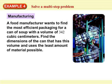 EXAMPLE 4 Solve a multi-step problem