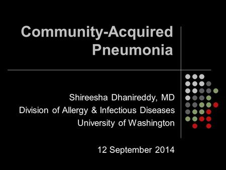 Community-Acquired Pneumonia