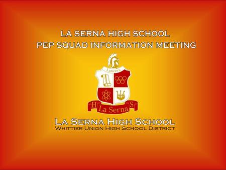 To strive to maintain enthusiasm, good sportsmanship, and school spirit at all athletic contests and rallies through the performance of cheers.  To strive.