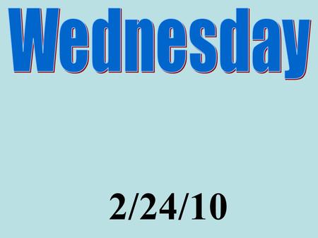 2/24/10. Share homework with lab partners. Directions: Fill in the blanks using the word bank provided to explain the pH demonstration you saw today.