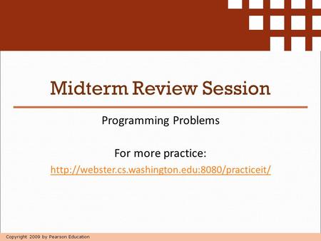 Midterm Review Session