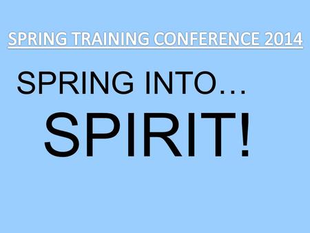 SPRING INTO… SPIRIT!. INTRODUCING YOUR SPIRIT MENTORS…