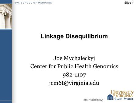 Linkage Disequilibrium