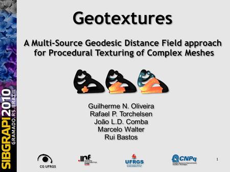 11 A Multi-Source Geodesic Distance Field approach for Procedural Texturing of Complex Meshes A Multi-Source Geodesic Distance Field approach for Procedural.