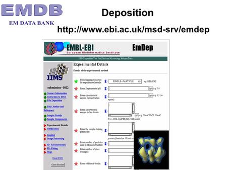 Deposition  BIOCHEMICAL SAMPLE SPECIMEN PREPARATIONIMAGING IMAGE PROCESSING RECONSTRUCTION MAP-FITTING ELECTRONIC NOTEBOOK.