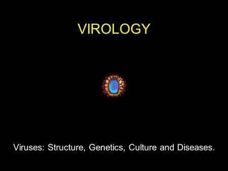 VIROLOGY Viruses: Structure, Genetics, Culture and Diseases.