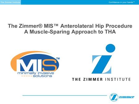 Opening slide – stress the “muscle sparing” part.