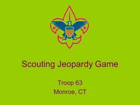 Scouting Jeopardy Game