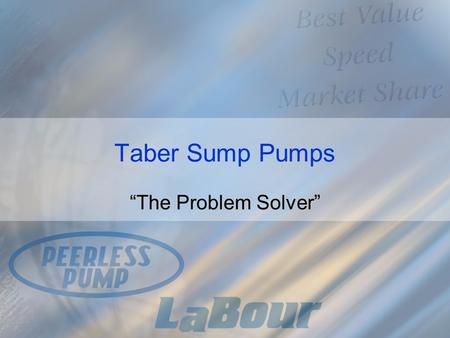 Taber Sump Pumps “The Problem Solver”. Where did it Start? Picture May 1924 Buffalo, NY.