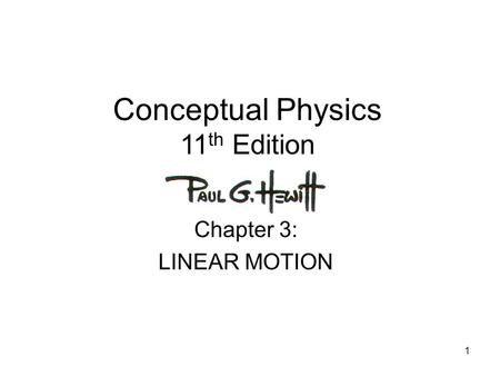 Conceptual Physics 11th Edition