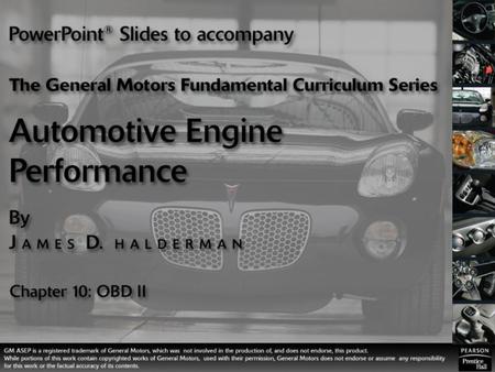 Chapter Objectives Prepare for the ASE Engine Performance (A8) certification test content area “E” (Computerized Engine Controls Diagnosis and Repair).