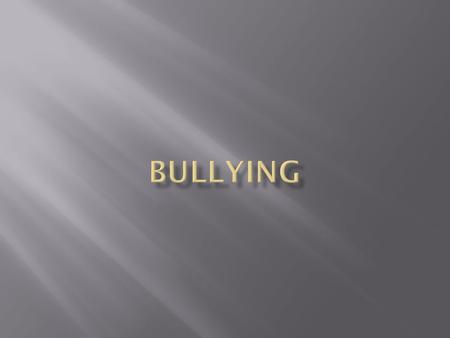  Success Criteria:  I can identify a successful and unsuccessful learning environment.  I can identify different forms of bullying.  I can identify.