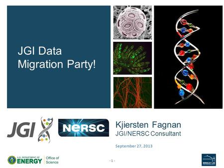 Kjiersten Fagnan JGI/NERSC Consultant