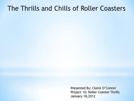 The Thrills and Chills of Roller Coasters