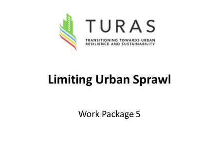 Limiting Urban Sprawl Work Package 5. General structure of WP5 In general the work of WP5 is structured in two main phases: Phase of analysis of the state.