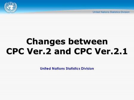 United Nations Statistics Division