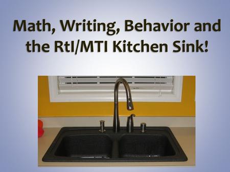 Extend RtI systems thinking from reading Create priorities around new content areas Discuss RtI systems for Math, Writing, Behavior.