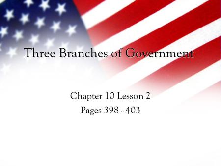 Three Branches of Government