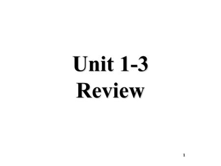 Unit 1-3 Review 1. Mass = 4 kg, acceleration = 5m/s 2 → Find the weight - F g (N) 2 F t = 50N.